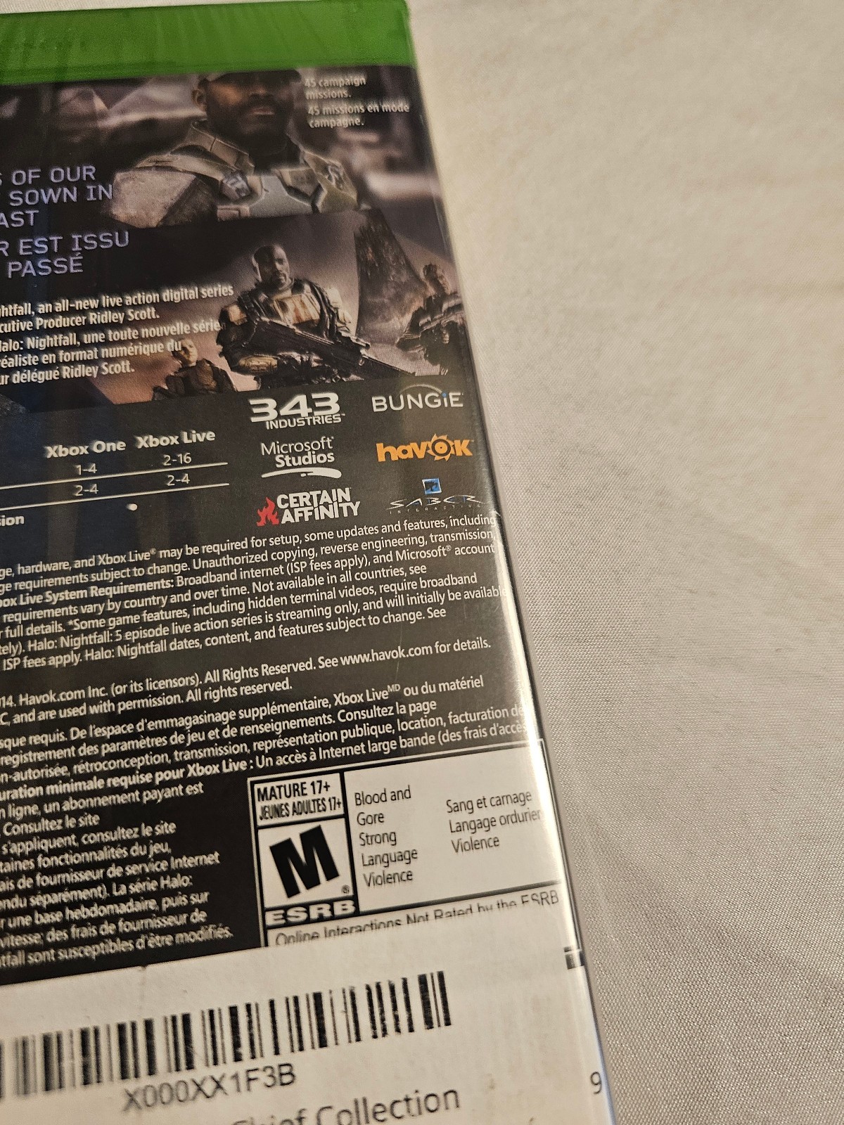 Halo: The Master Chief Collection Microsoft Xbox One NEW SEALED
