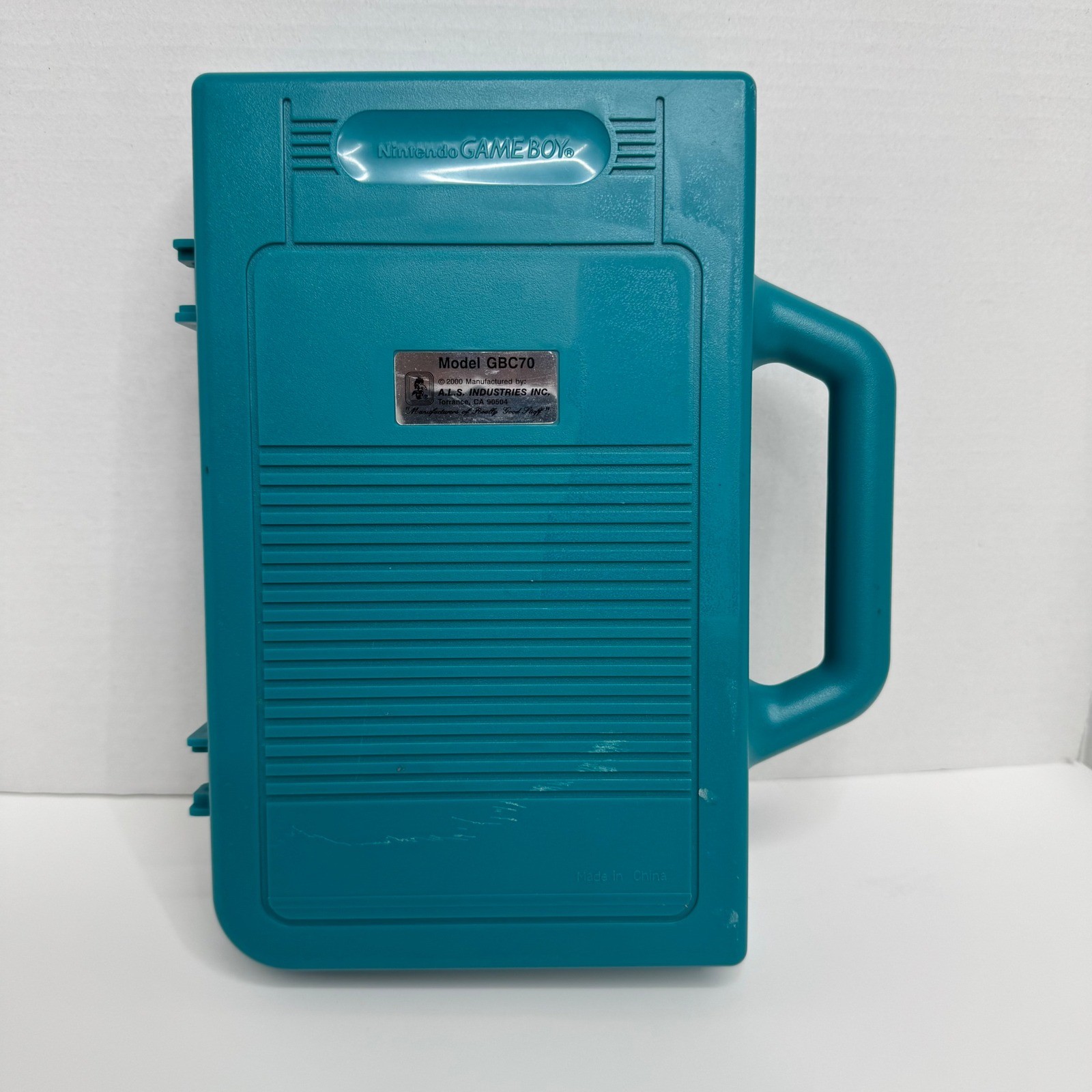 Nintendo Game Boy Color Teal Hard Shell Carrying Case Model GBC70 Vintage 2000