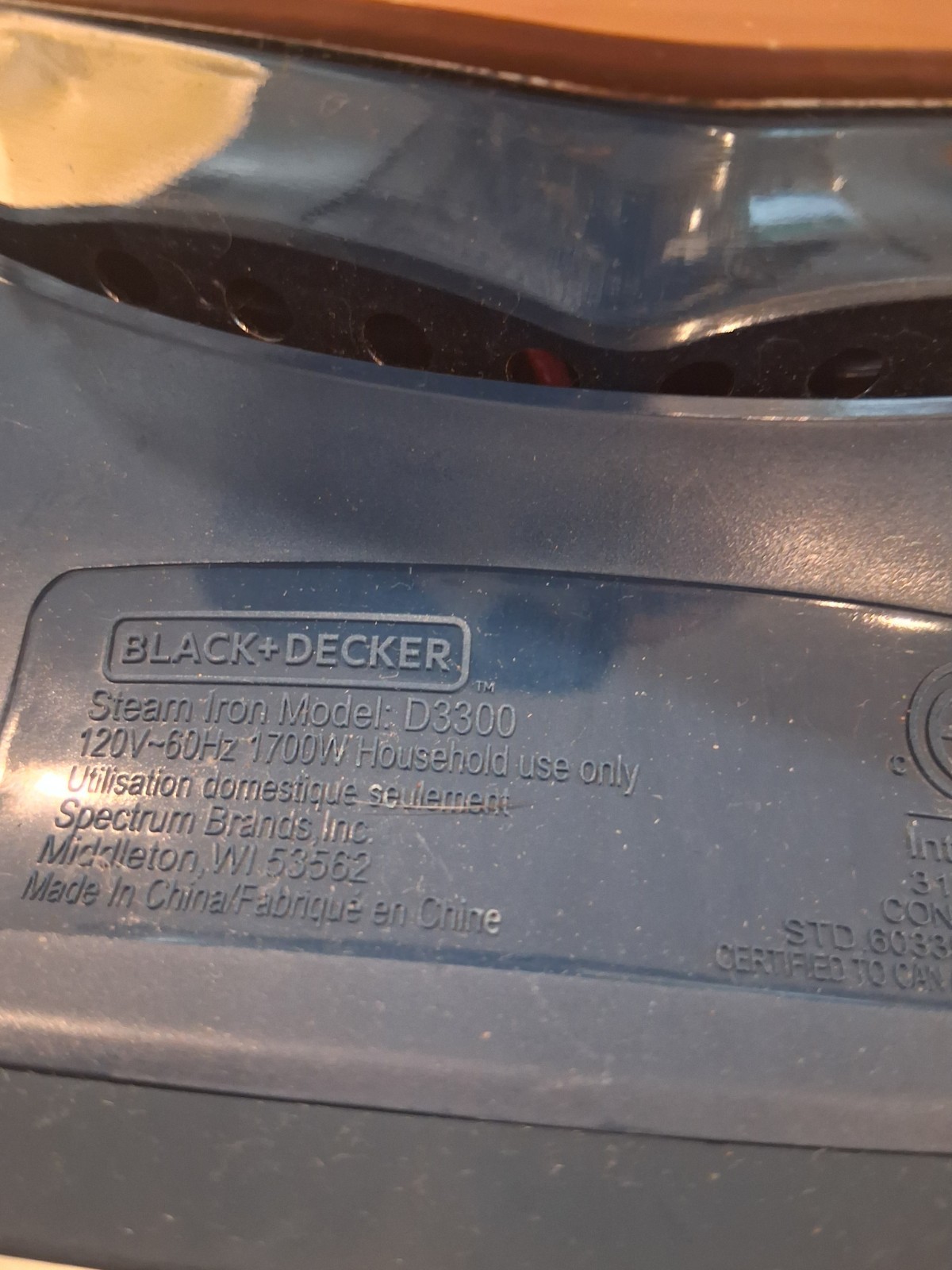 BLACK+DECKER D3300 Elite Pro Series STEAM IRON LAUNDRY EXCELLENT USED CONDITION