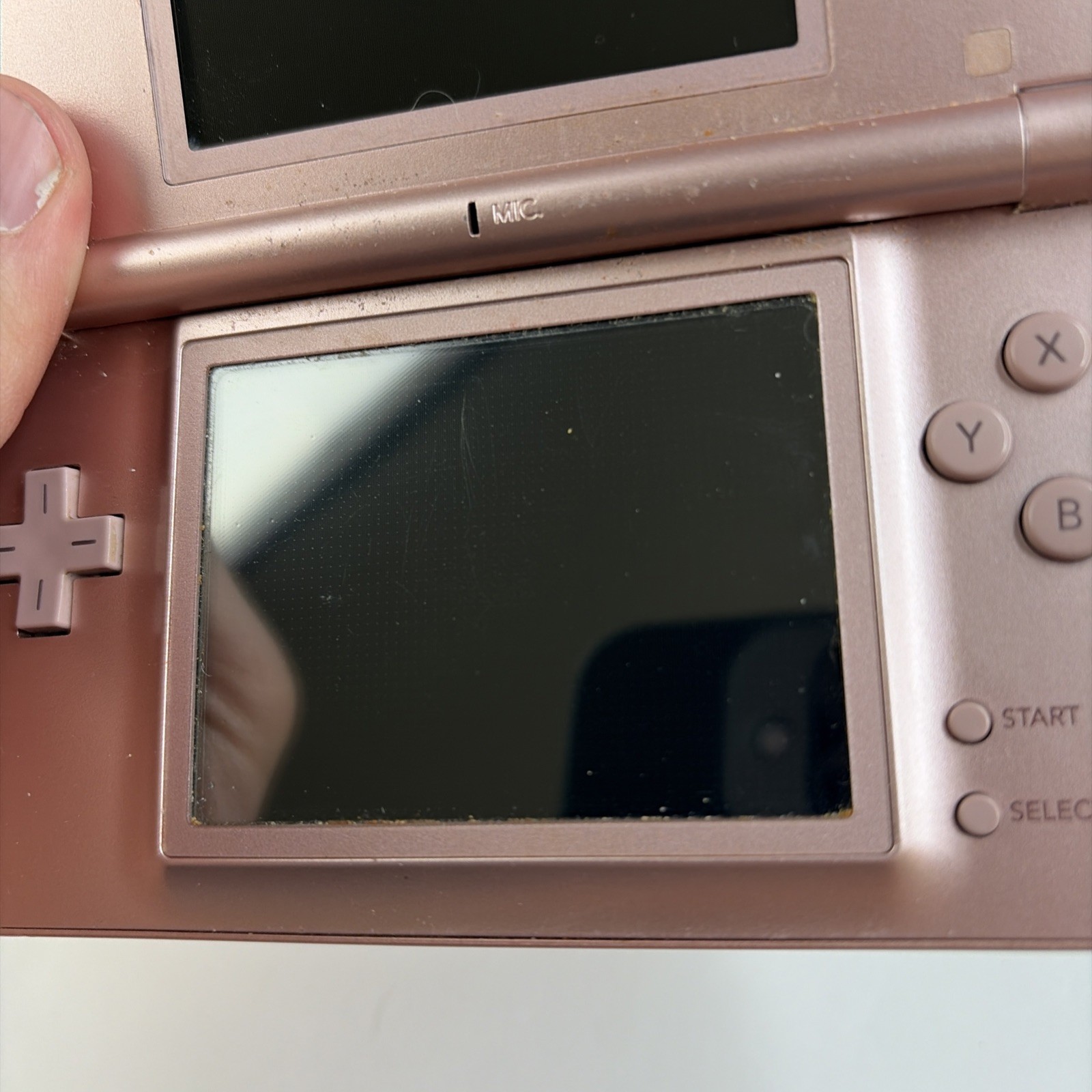 Nintendo DS Lite Rose Pink Handheld Console US Model w/ Charger Tested