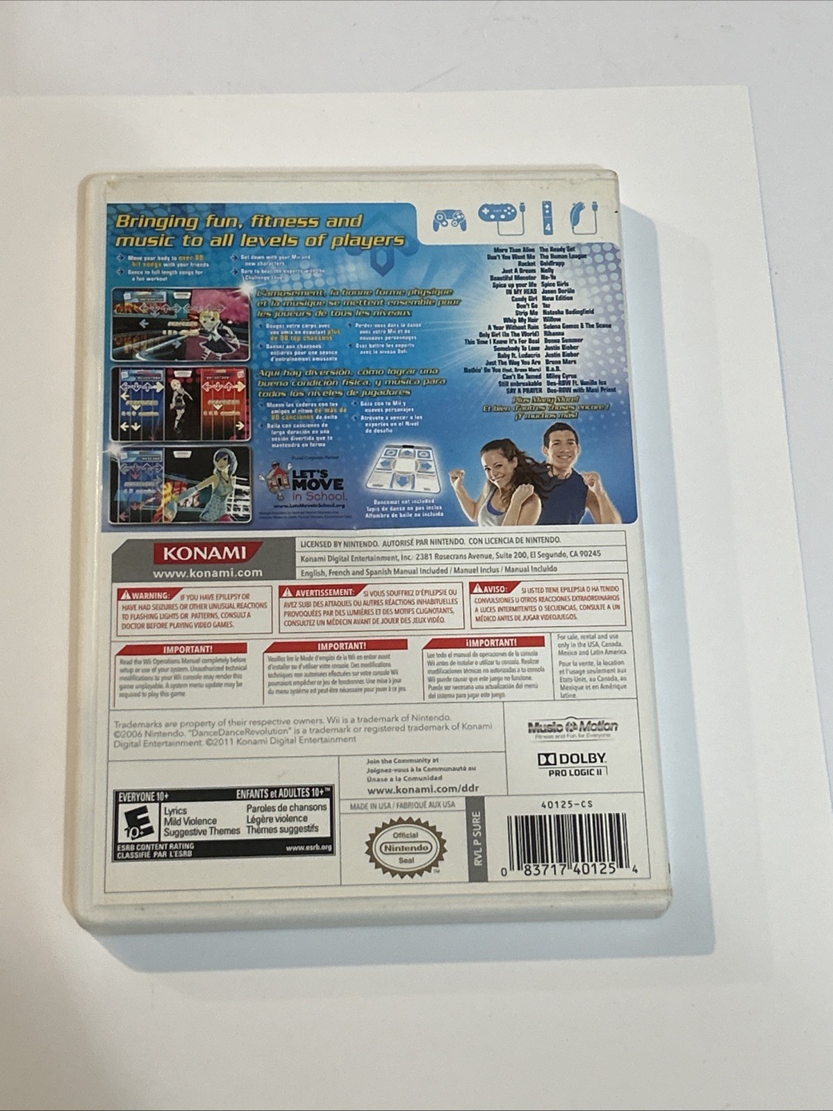 Dance Dance Revolution II 2 (Nintendo Wii, 2011) CIB Complete