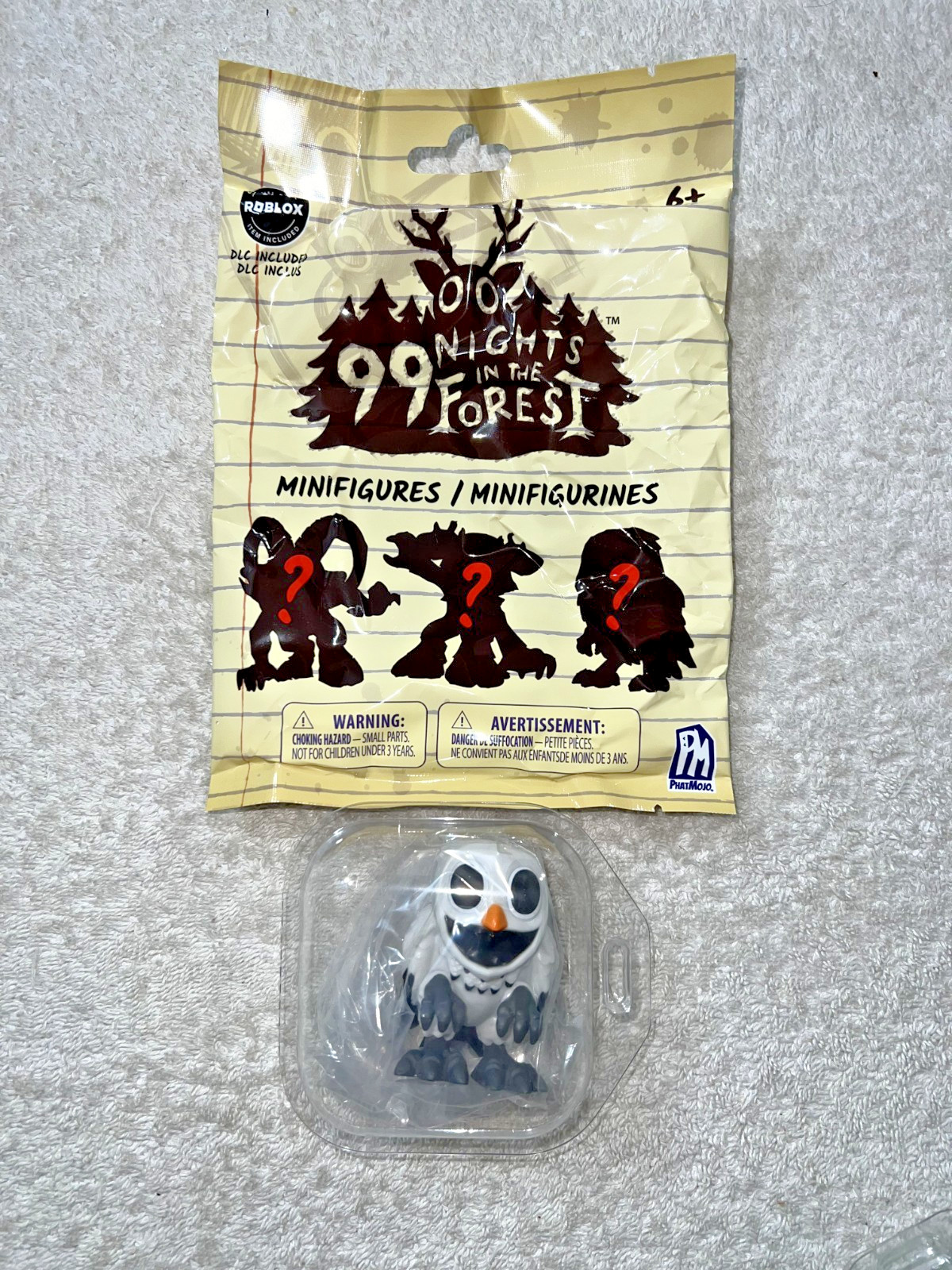 ROBLOX 99 NIGHTS IN THE FOREST MINIFIGURES SET OF 7 INCLUDES DLC CODES **NEW**