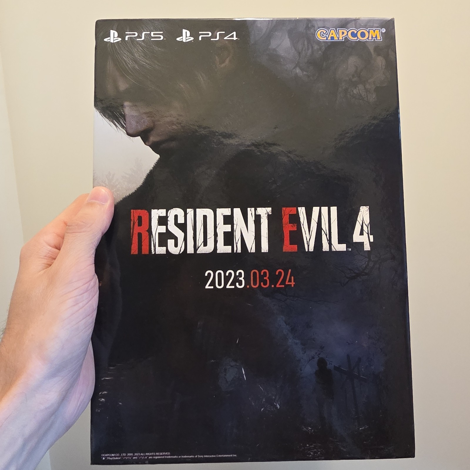 Resident Evil 4 Capcom PS5 / PS4 Original 2023 Store Counter Top Promo Standee