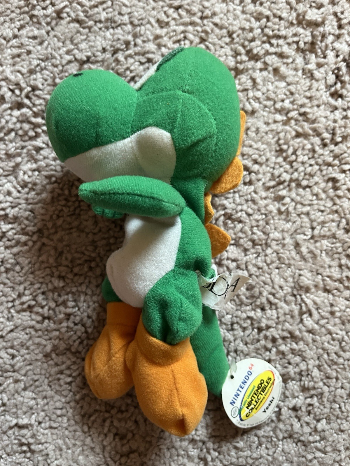 Lot of 4 Yoshi 1997 BD&A Nintendo 64 Plush w/ Tags On 3 Of Them Vintage