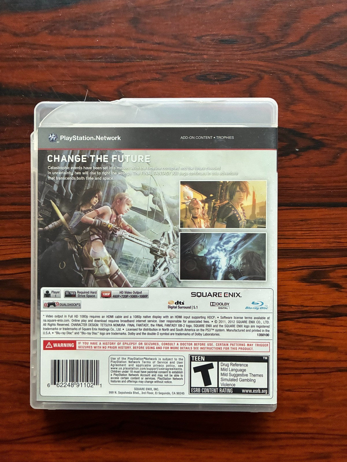 Final Fantasy XIII-2 (Sony PlayStation 3, 2012) PS3 Complete w/ Manual Tested