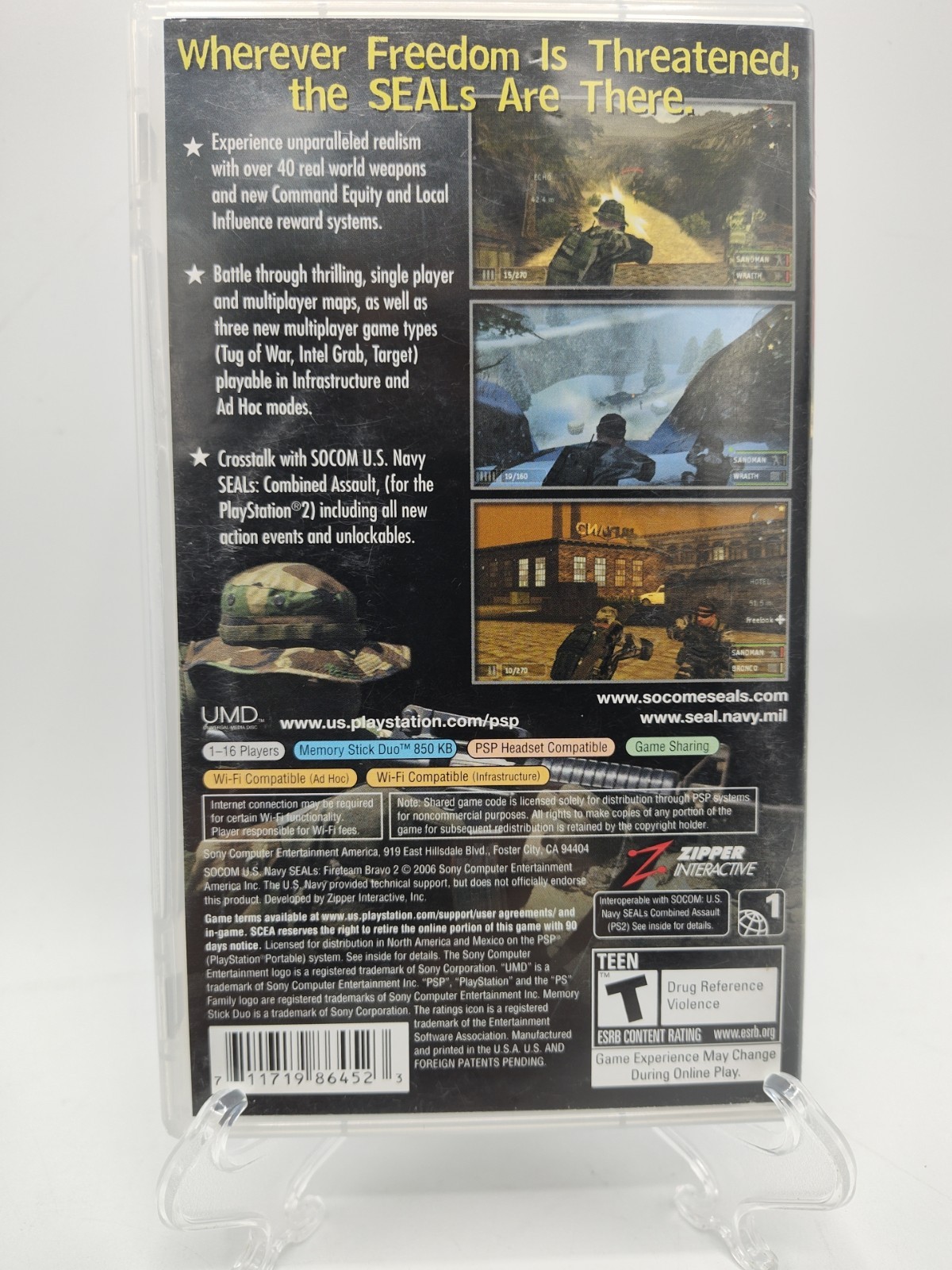 SOCOM: U.S. Navy SEALs Fireteam Bravo 2 – (Sony PSP, 2006) *CIB* VGC* Tested!