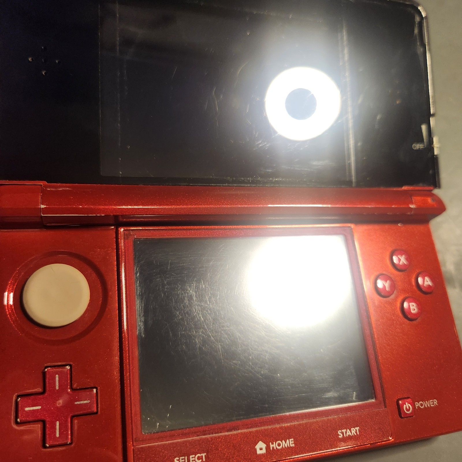 Nintendo 3DS Handheld Game Console Flame Red