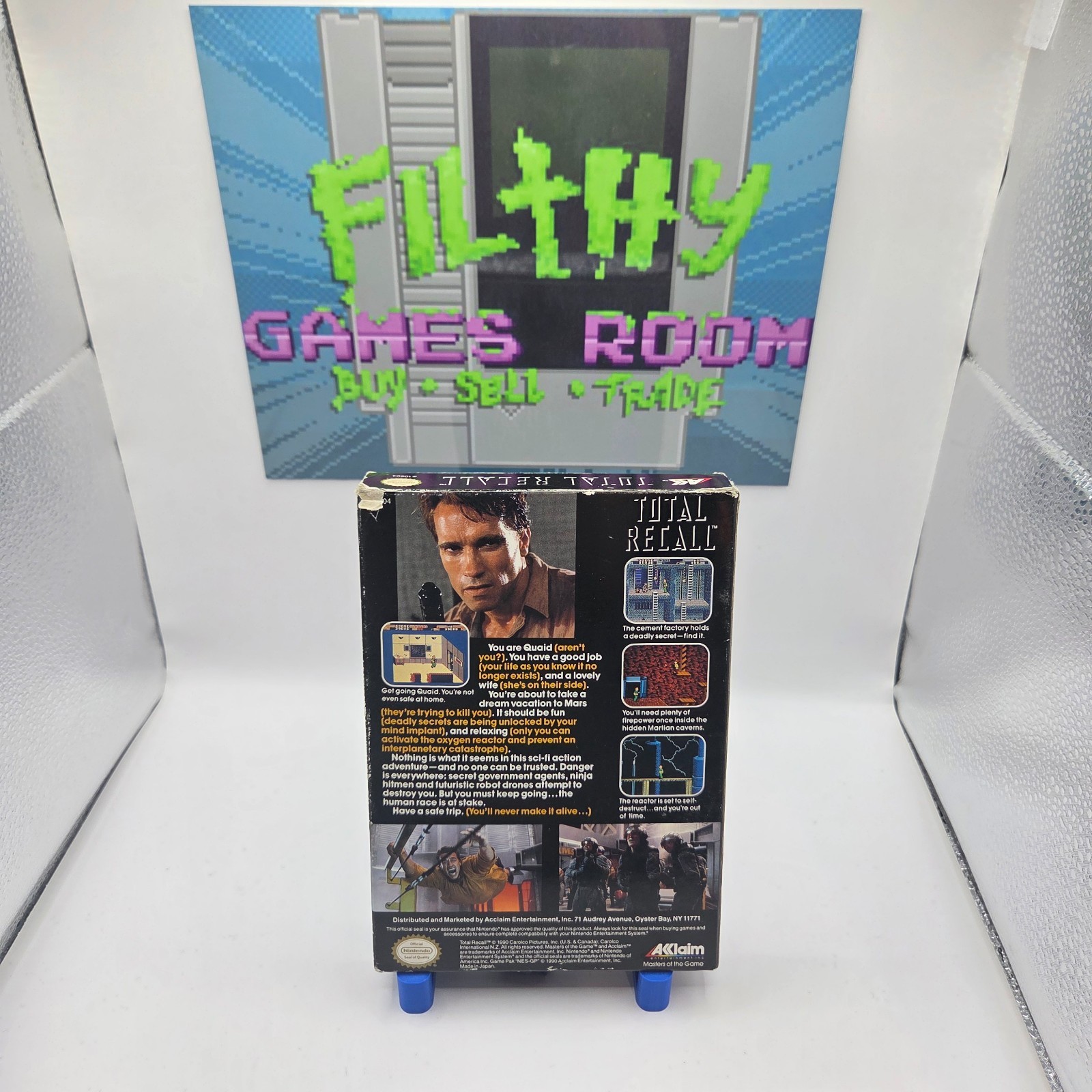 Total Recall (NES) CIB /TESTED