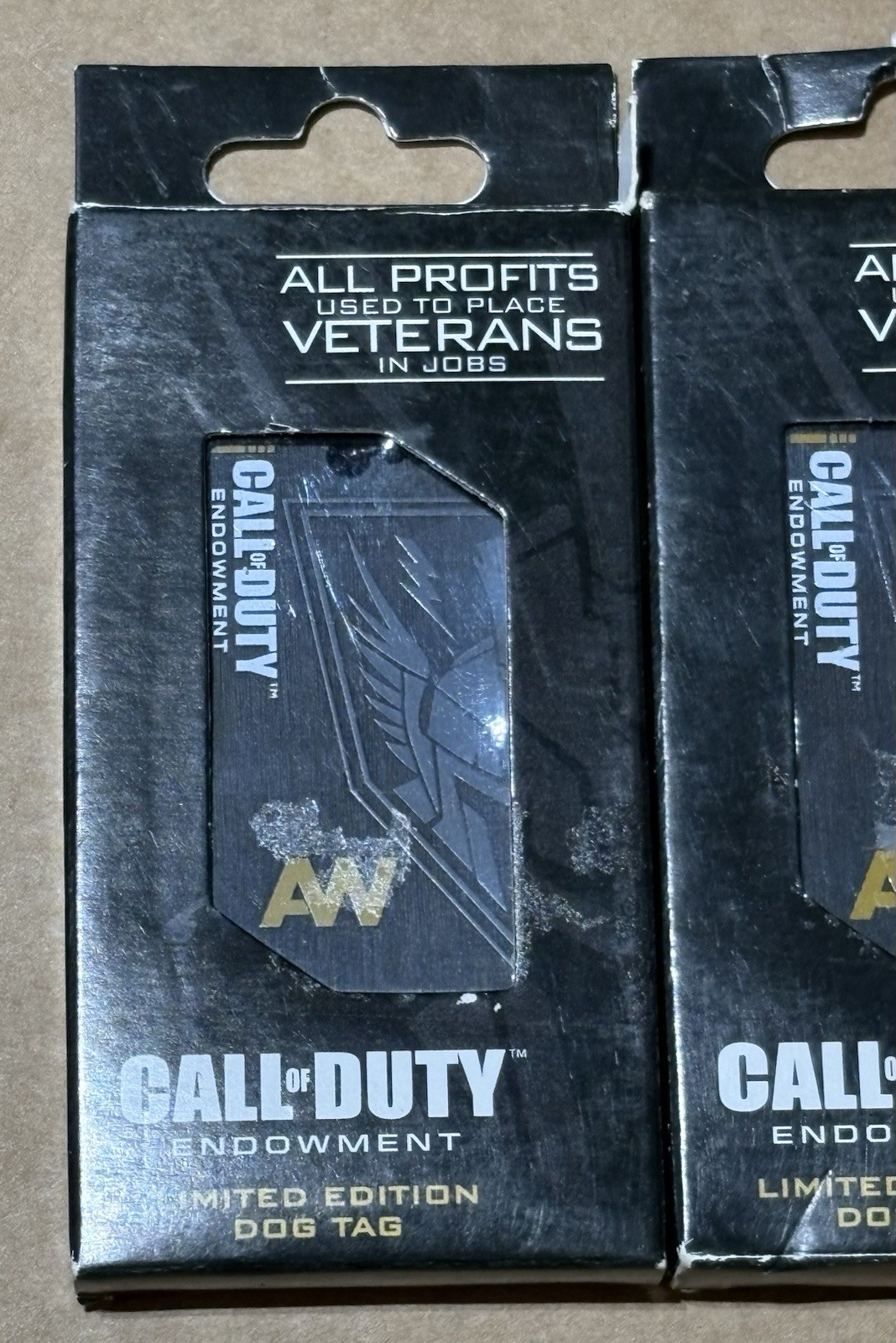 2 Call Of Duty Endowment Advanced Warfare Limited Edition Dog Tag Necklace New