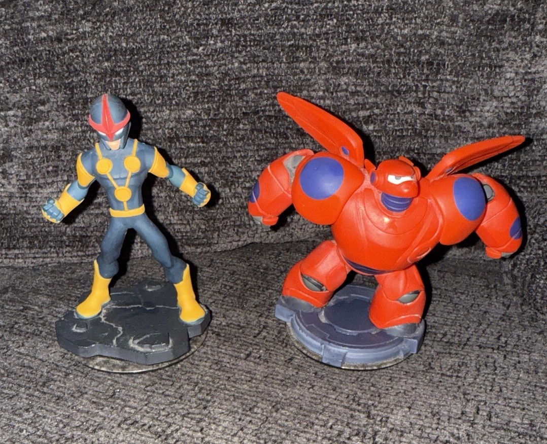 Disney Infinity Characters: Venom & Nova & Baymax & One Crystal