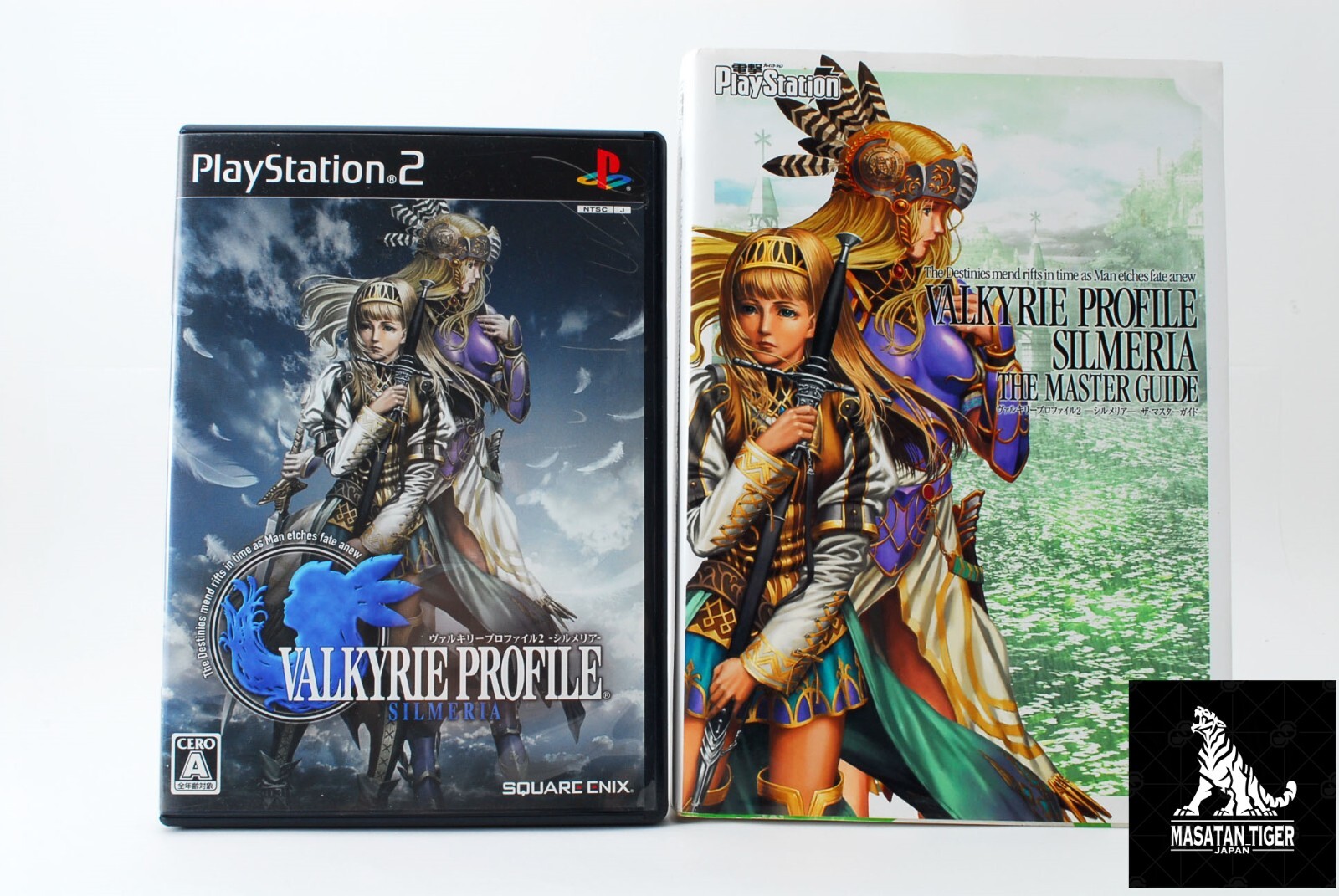 Lot 2 Valkyrie Profile 2 Silmeria The Master Guide Sony Playstation PS2 Set JP