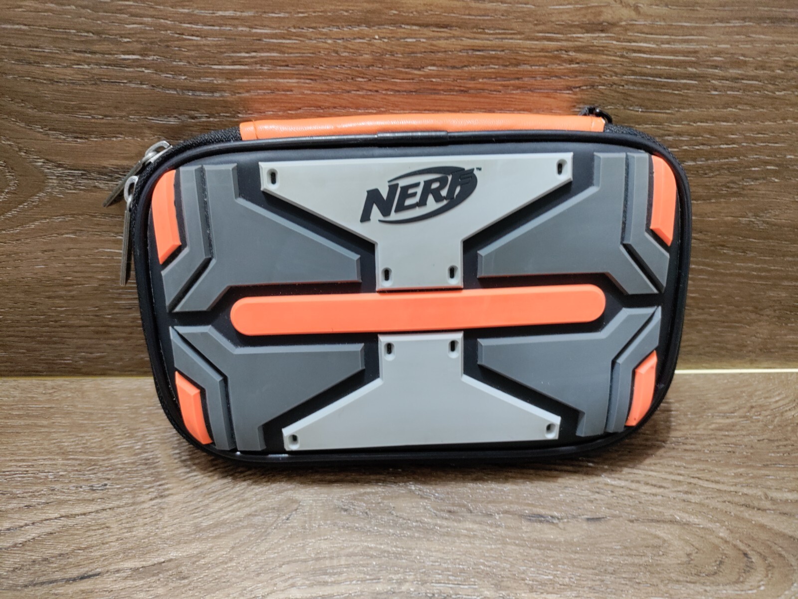 NERF Nintendo DS Orange Black Grey Travel/ Protectant Case /- Zip up