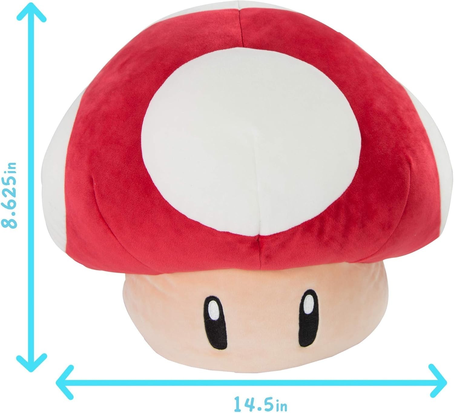 15-Inch Red Mushroom Plush Toy – Soft Squishy Stuffed Animal for Collectors