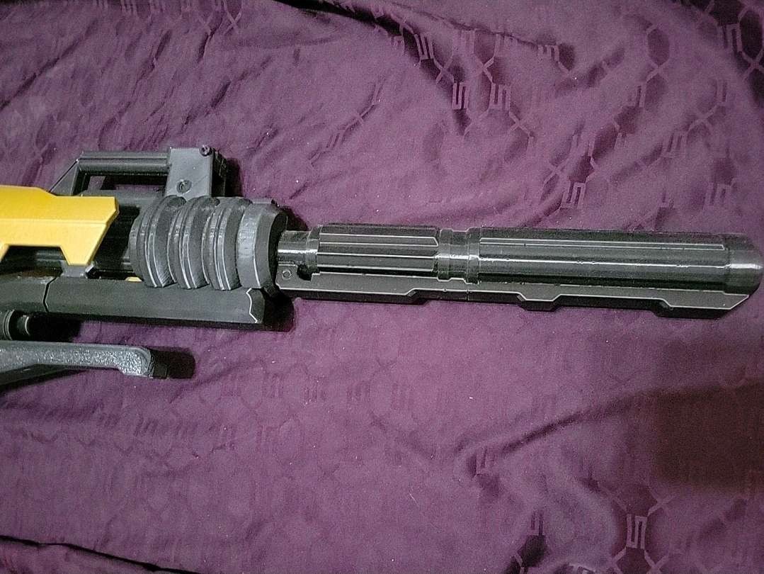 Destiny Vex Mythoclast 3D Printed Gold/Black/Yellow