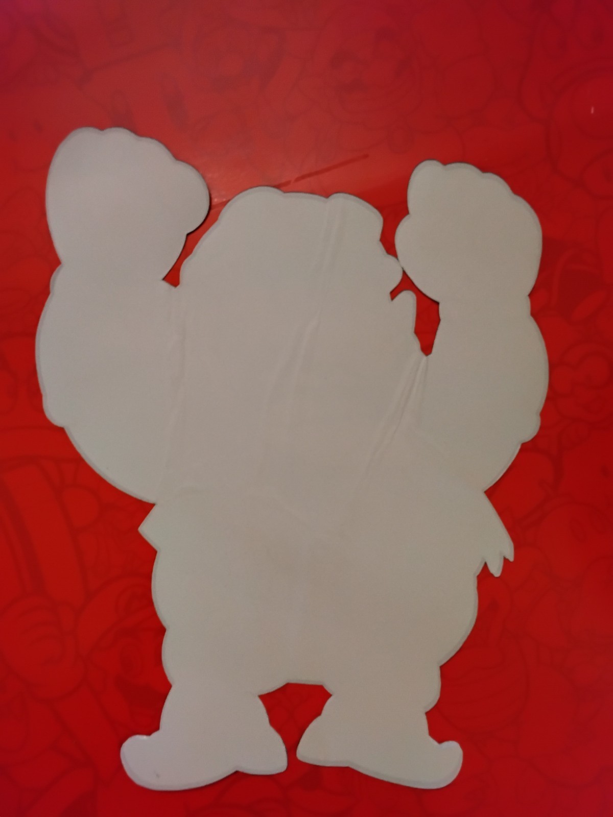 Rare Nintendo early 2000s Wario adhesive vinyl character wall display
