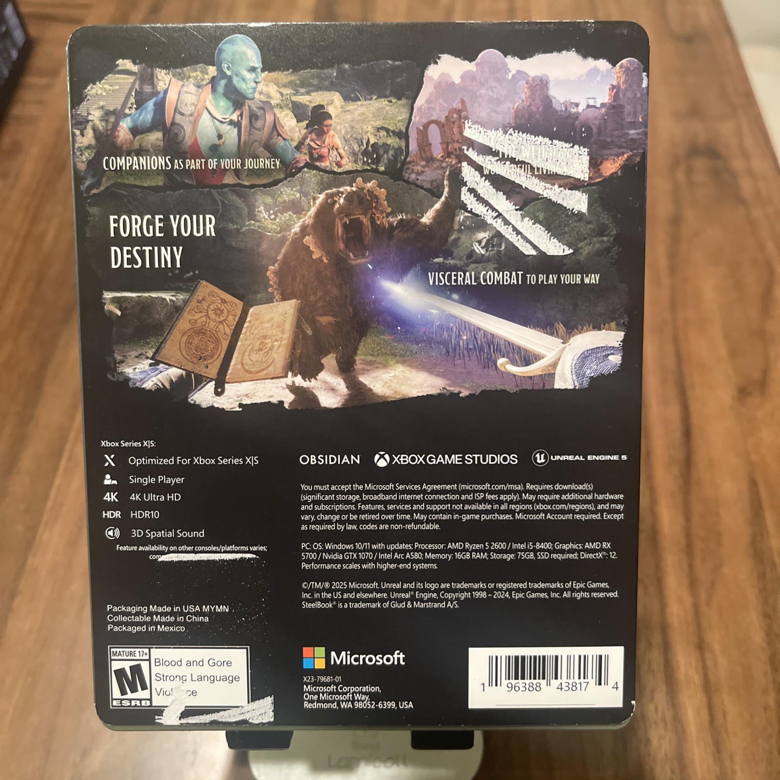 Avowed – Premium Edition SteelBook Only– Xbox Series X|S