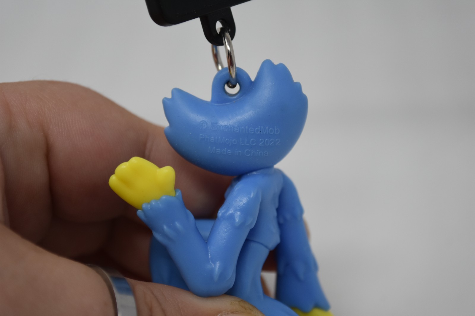 Poppy Playtime Huggy Wuggy Backpack Clip Keychain EnchantedMob 2022 Blue