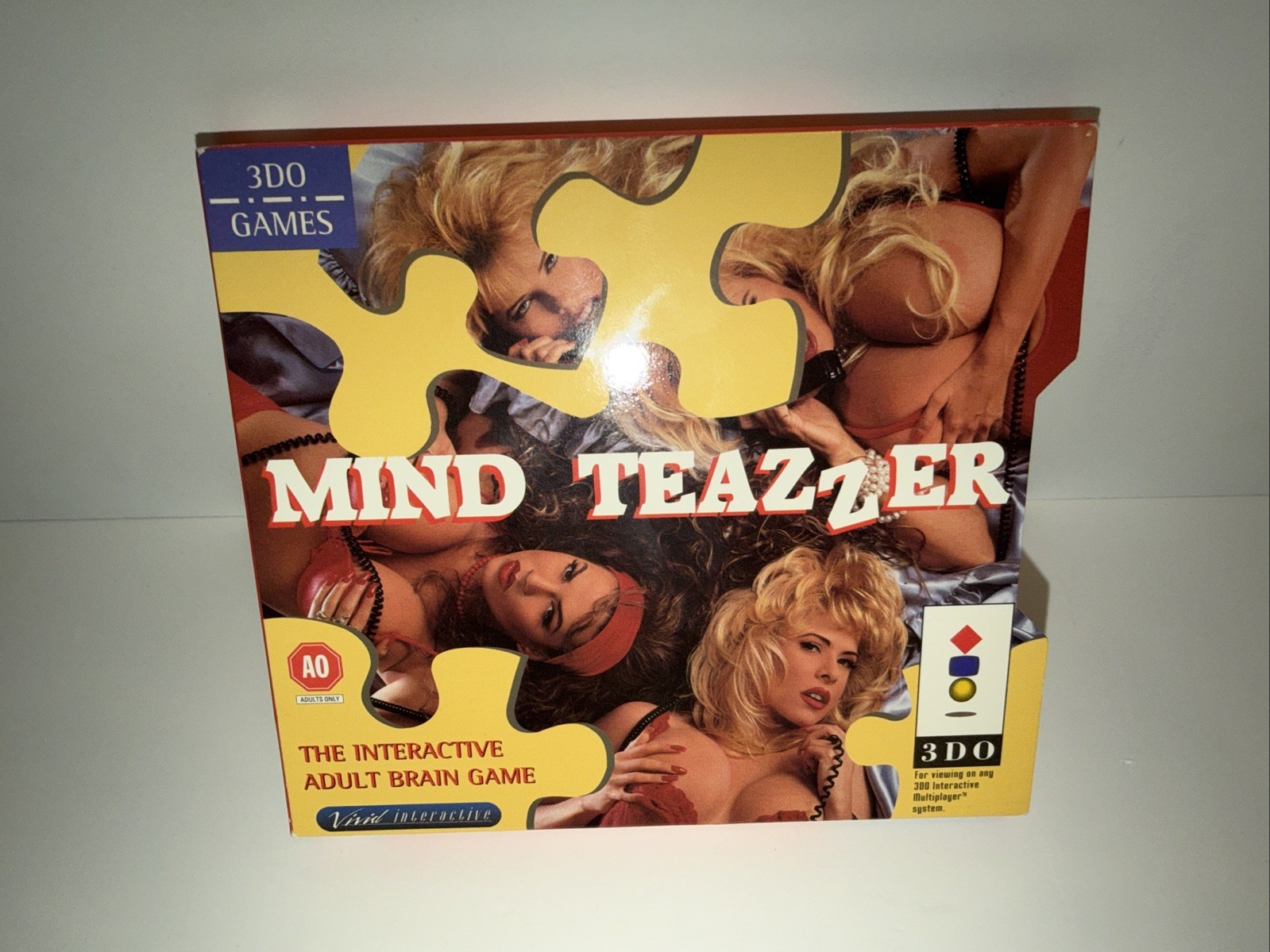 Mind Teazzer Cover Sleeve ONLY RARE 3DO Vivid Interactive Authentic Very NICE!