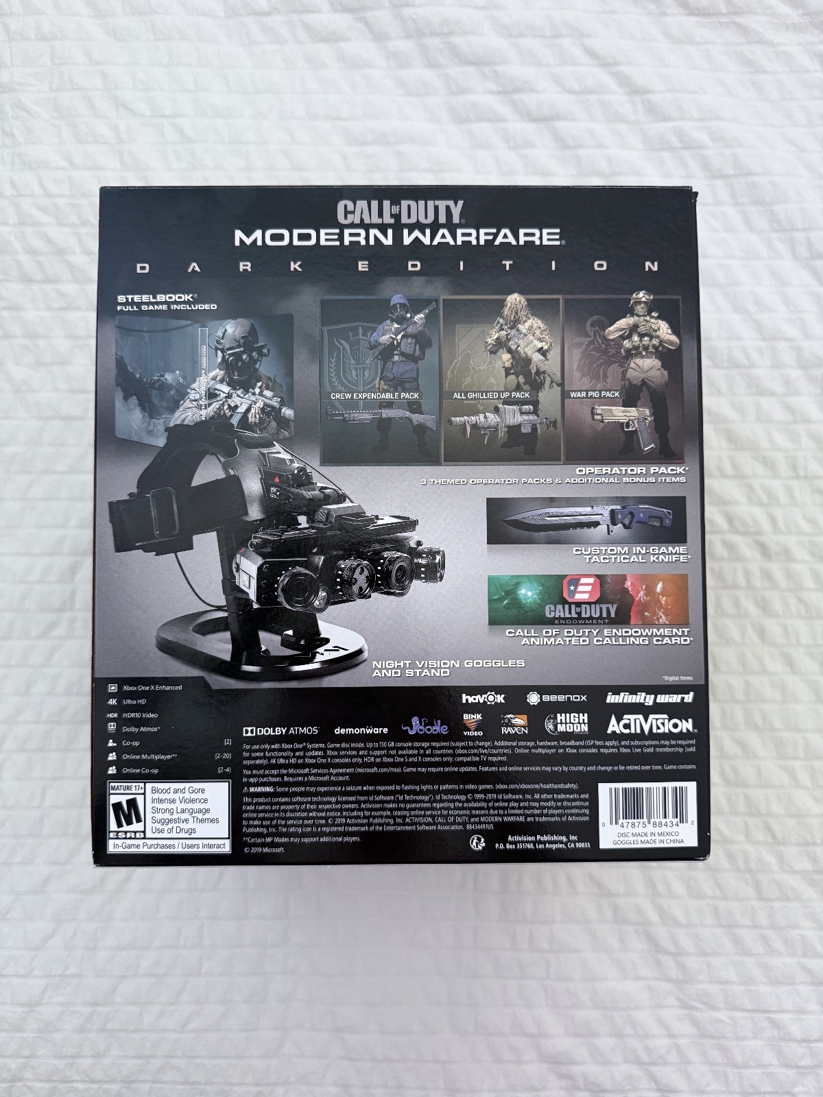 Call of Duty: Modern Warfare – Dark Edition Xbox One – Night Vision SEALED