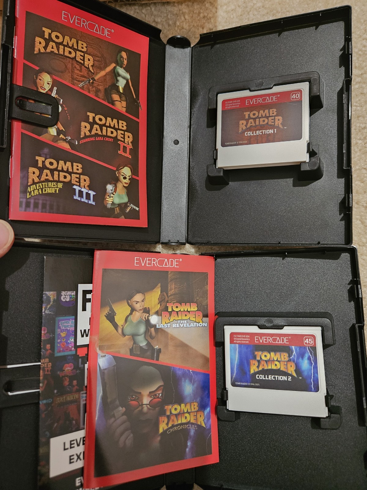 Evercade Tomb Raider Collection 1 And 2 Complete In Box