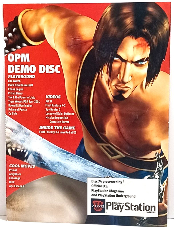 PlayStation Magazine 2003 PS2 Demo Disc 74 Prince Of Persia Kill Switch Cy Girls