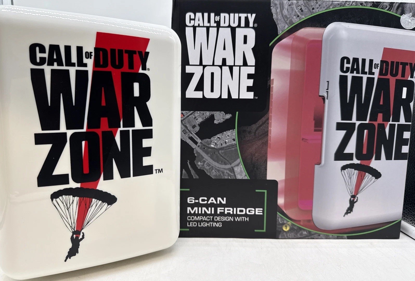 Call Of Duty Warzone Mini Fridge Activision White w/Graphic 6 Can-New Open Box