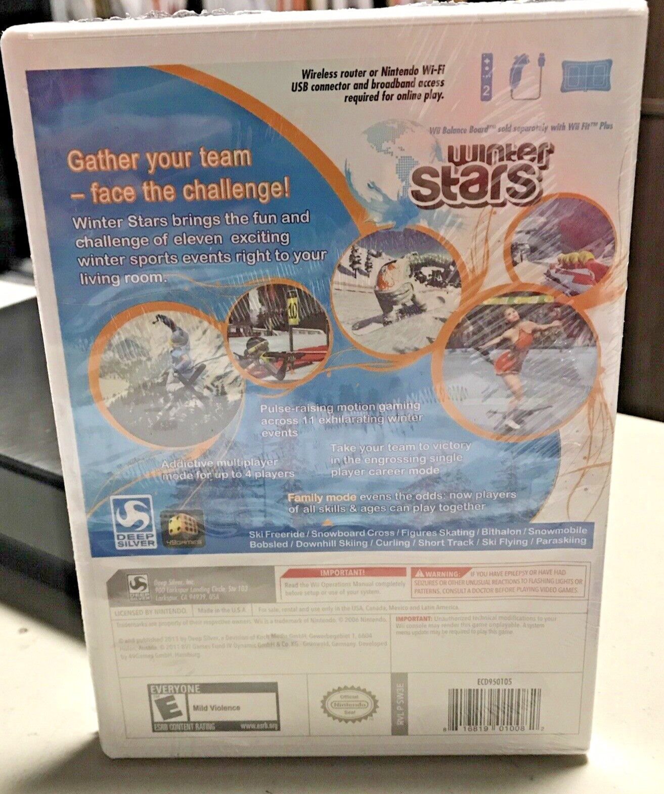 NINTENDO WII GAME WINTER STARS BRAND NEW & FACTORY SEALED