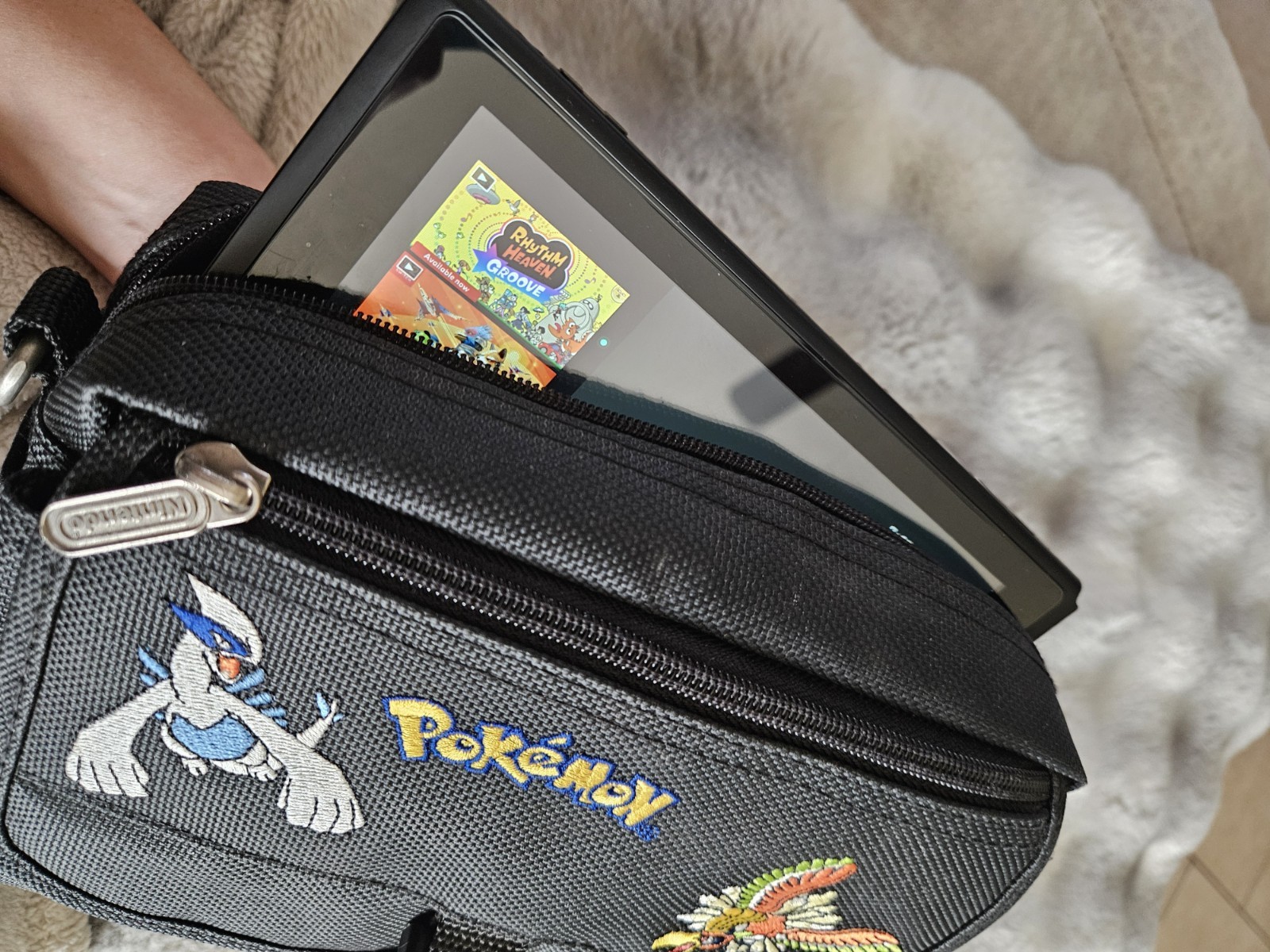 Vintage Nintendo Game Boy Pokemon Lugia Ho-Oh Gold Silver Carry Case Fanny Pack