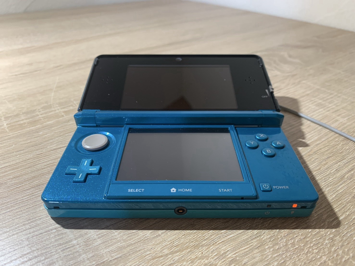0711 Nintendo 3DS Aqua Blue Very Good TESTED 290g