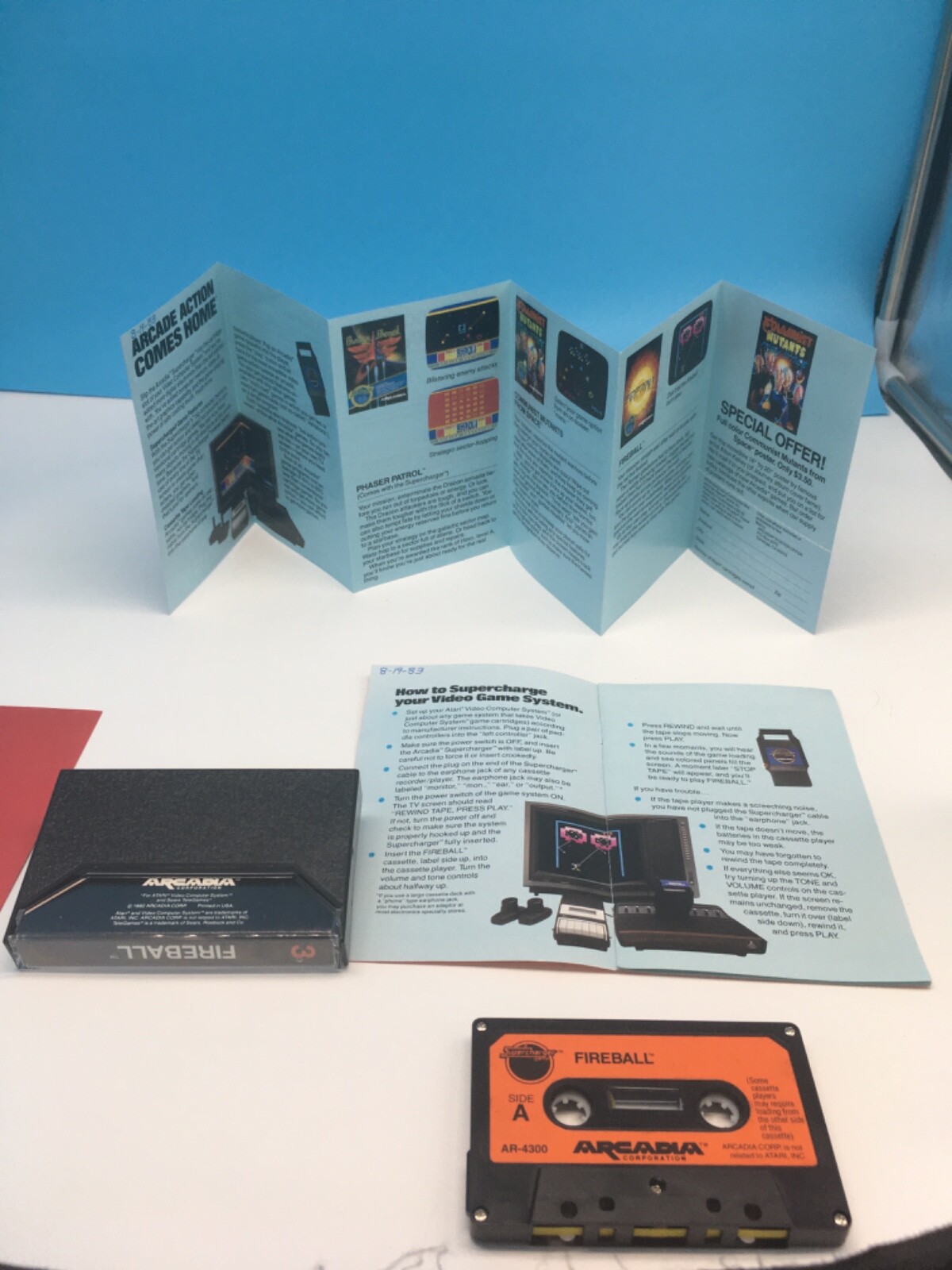Atari Supercharger Cassette Fireball Untested