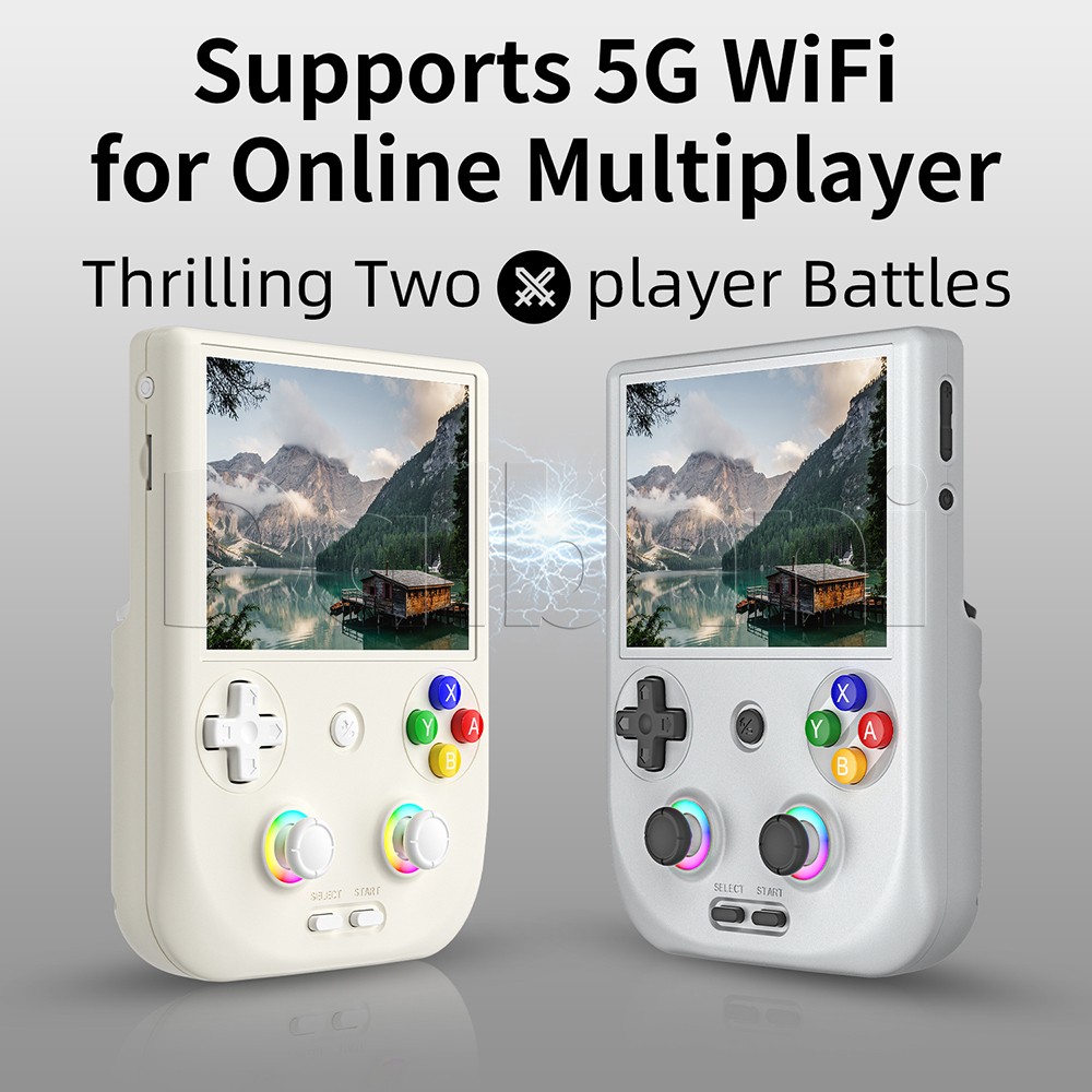 RG406V Anbernic White Retro Handheld Game Console Android 13 4-inch 128GB