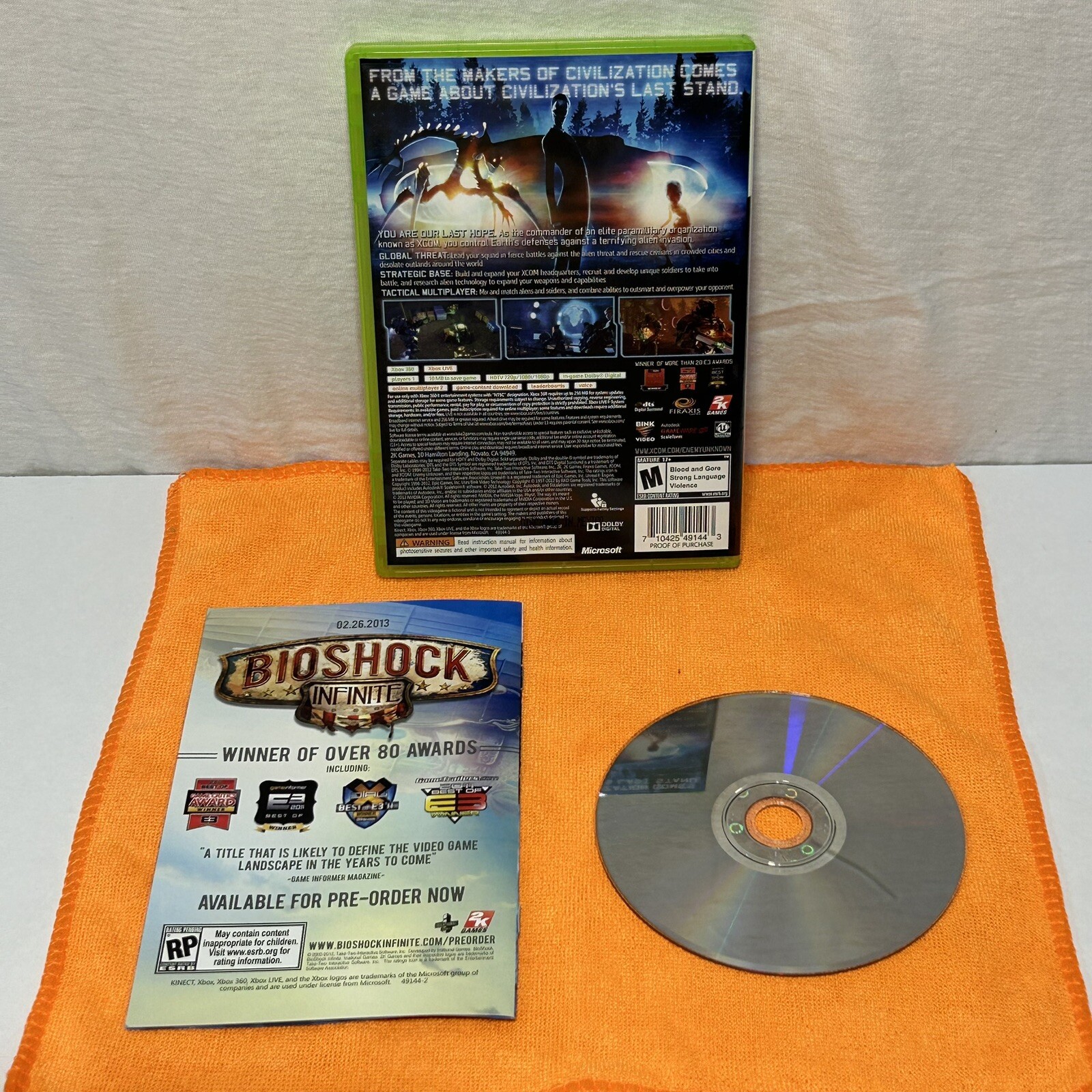 Xcom: Enemy Unknown Xbox 360 CIB Tested