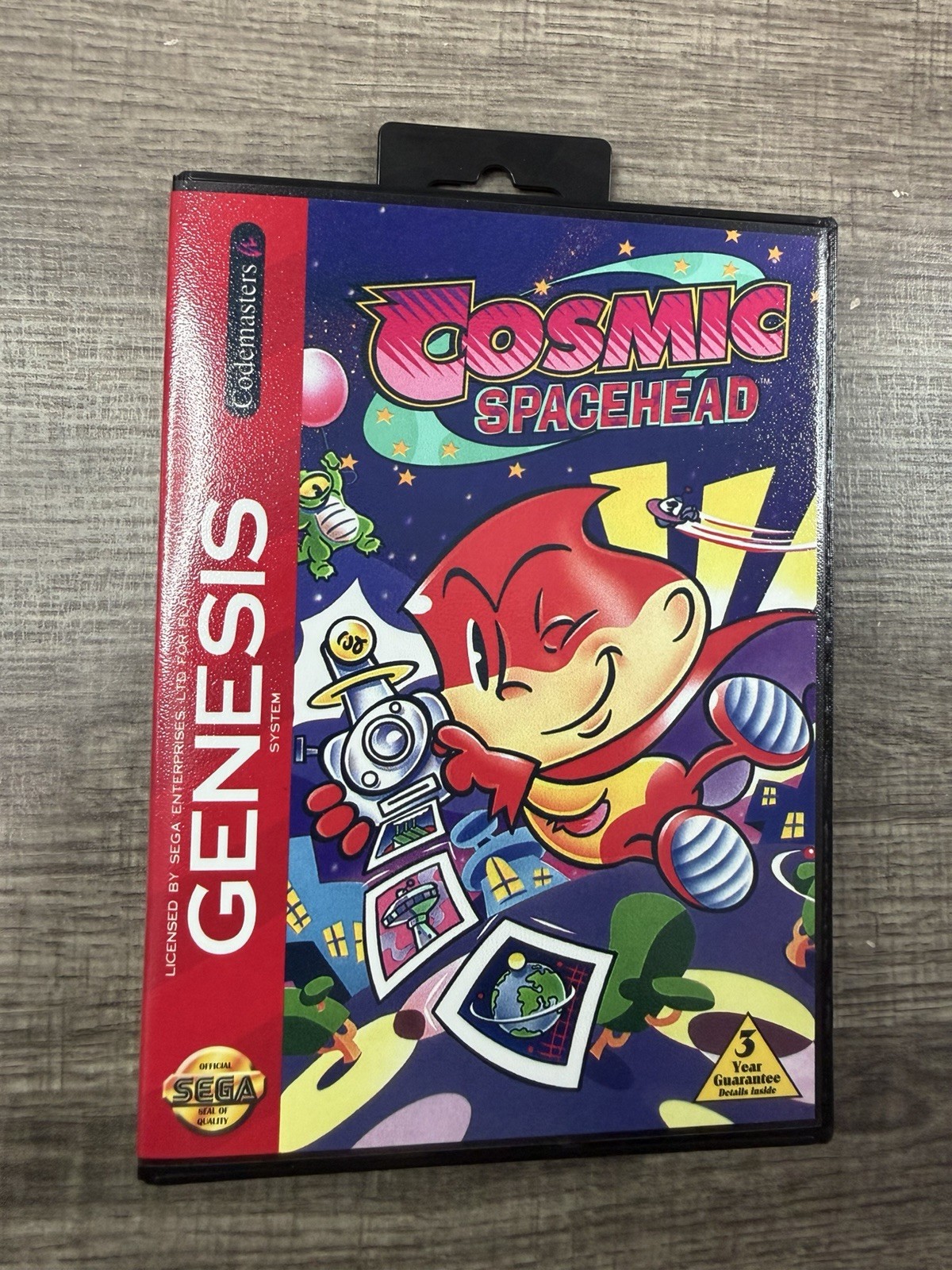 Cosmic Spacehead Custom Game Case For Sega Genesis *NO GAME*