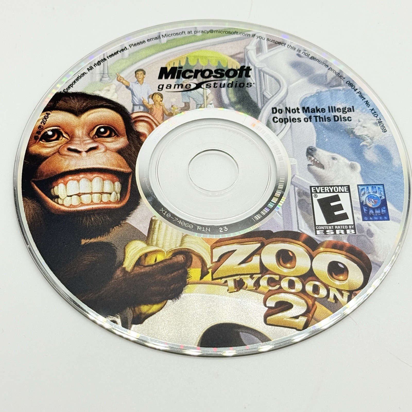 Zoo Tycoon 2 PC CD-Rom 2004 Windows W/National Geographic Wild Cardboard Sleeve