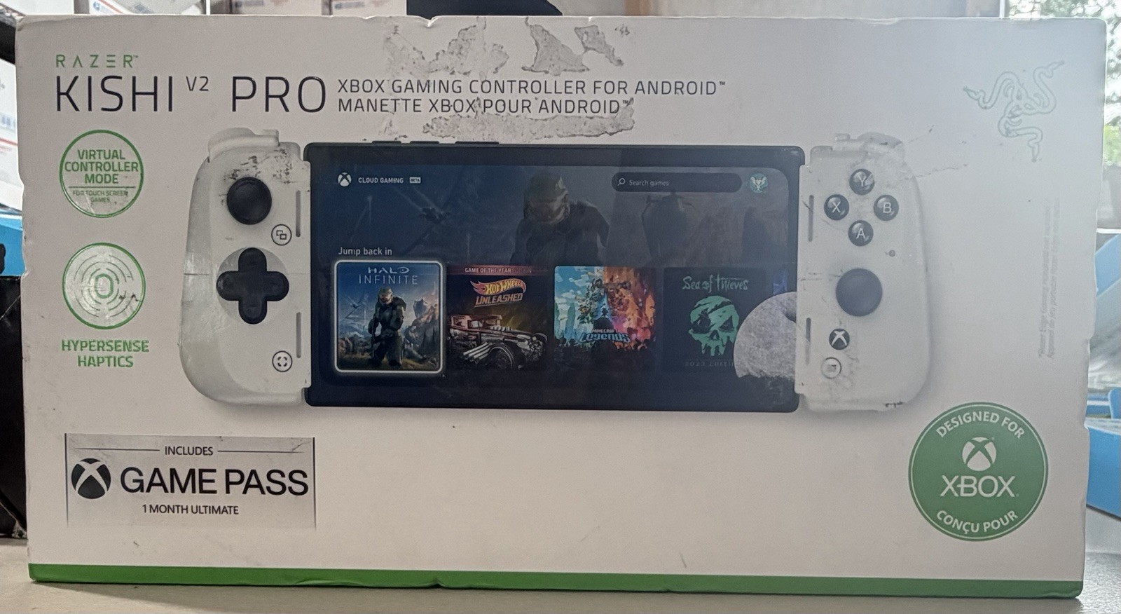 Razer Kishi V2 Pro Xbox Gaming Controller for Android USB-C White New Open Box