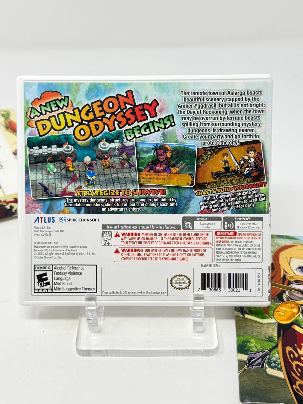 Etrian Mystery Dungeon Nintendo 3DS CIB