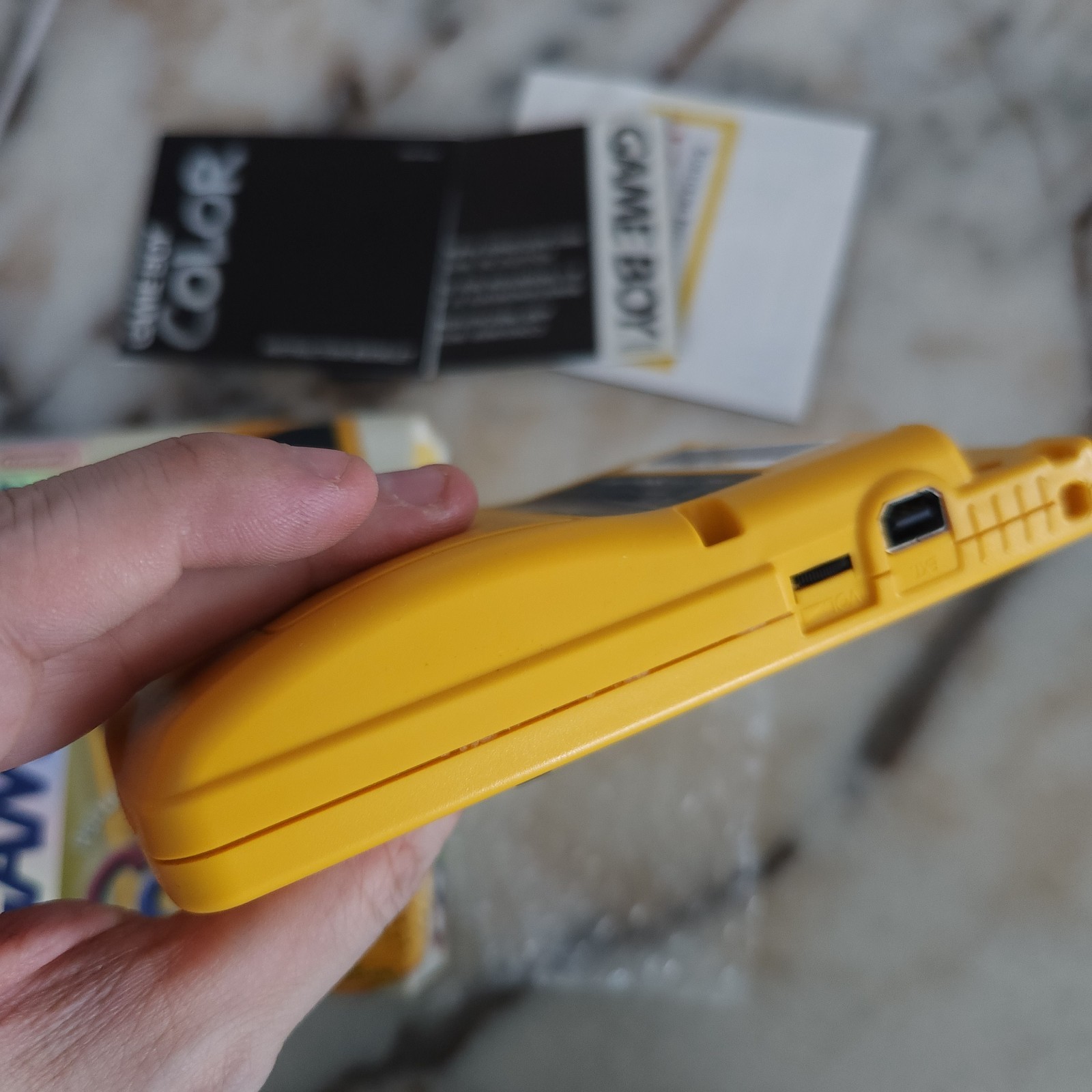 FIRST PRINT Game Boy Color GBC Dandelion Yellow CIB VERY GOOD CONDITION