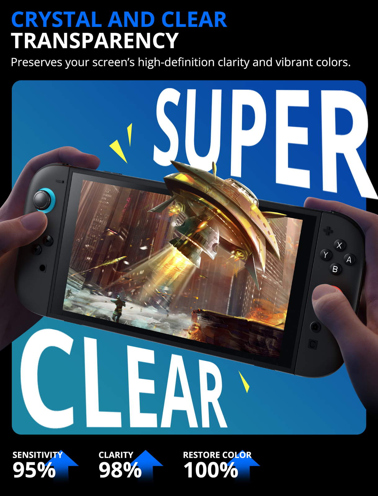Mumba Screen Protector for Nintendo Switch 2 (2025) New 2 Pack 9H Tempered Glass