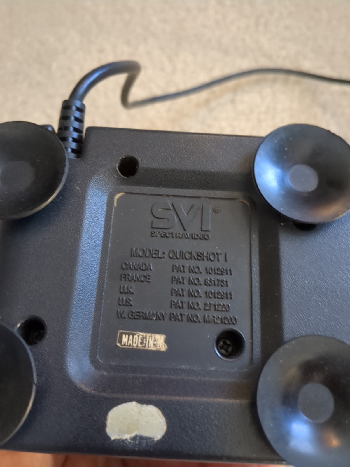 Vintage Atari 2600 SVI Spectravideo QuickShot 1 Joystick Controller – Tested