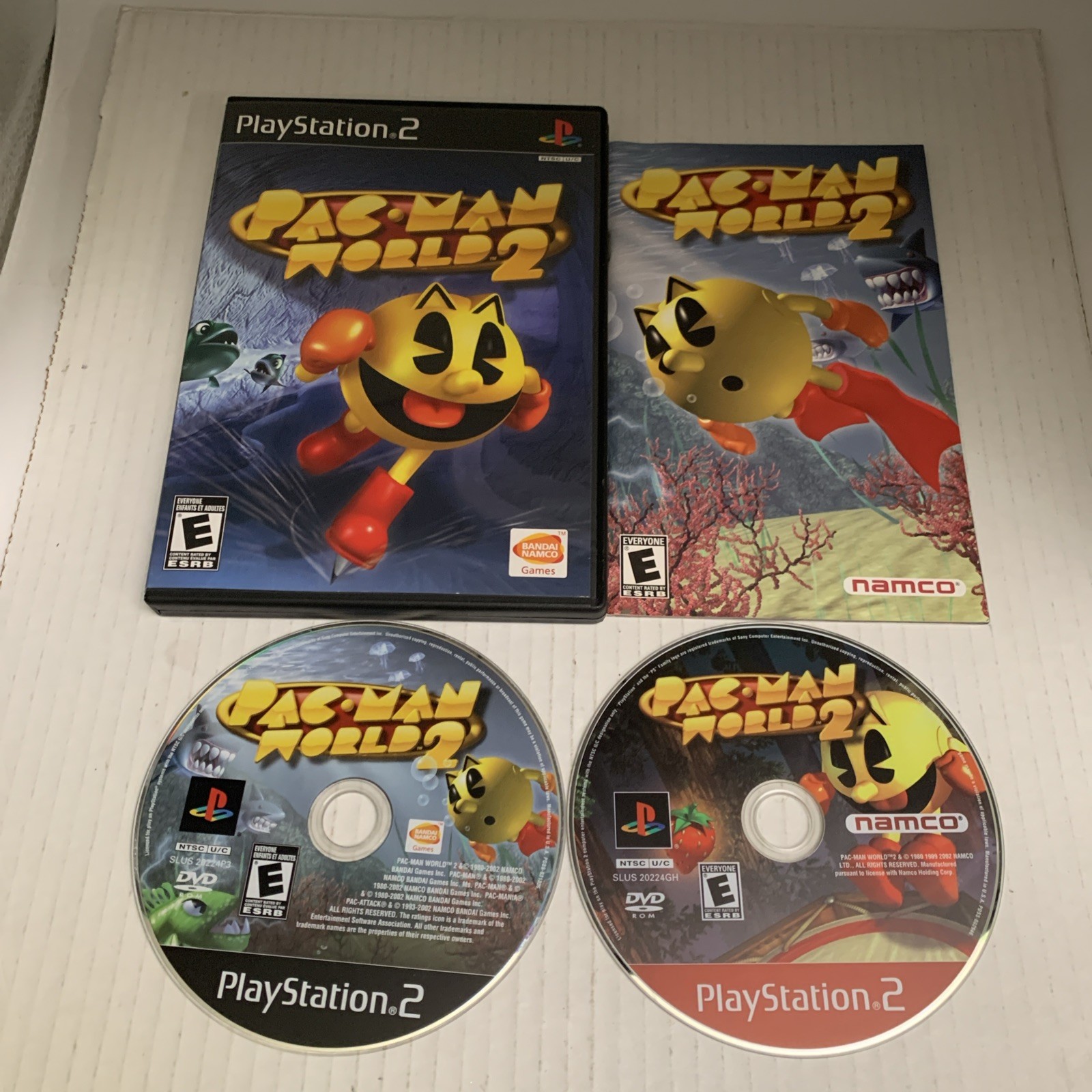 Mint Pac-Man World 2 / PlayStation 2 PS2 / Compete W/ Reg See Pics & Store