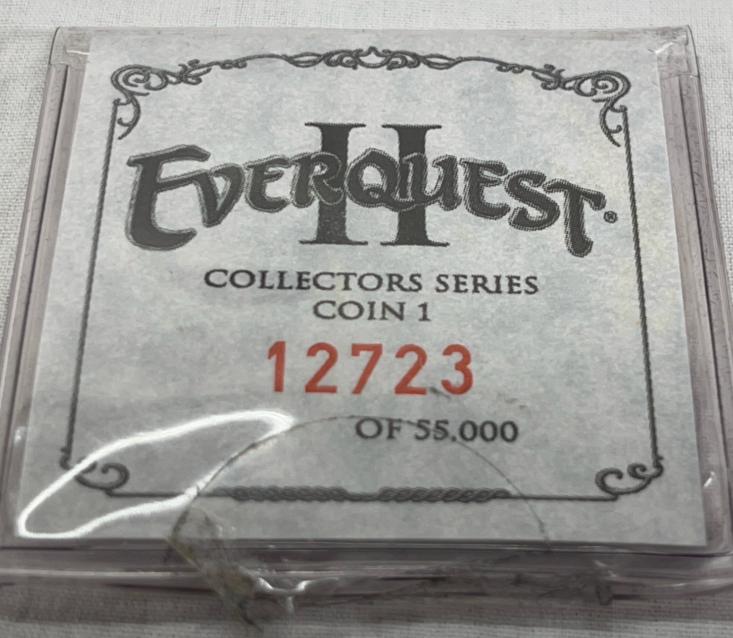 Everquest II Collector’s Series Coin EQ2 Everquest 2 Coin #1 – 12723/55,000