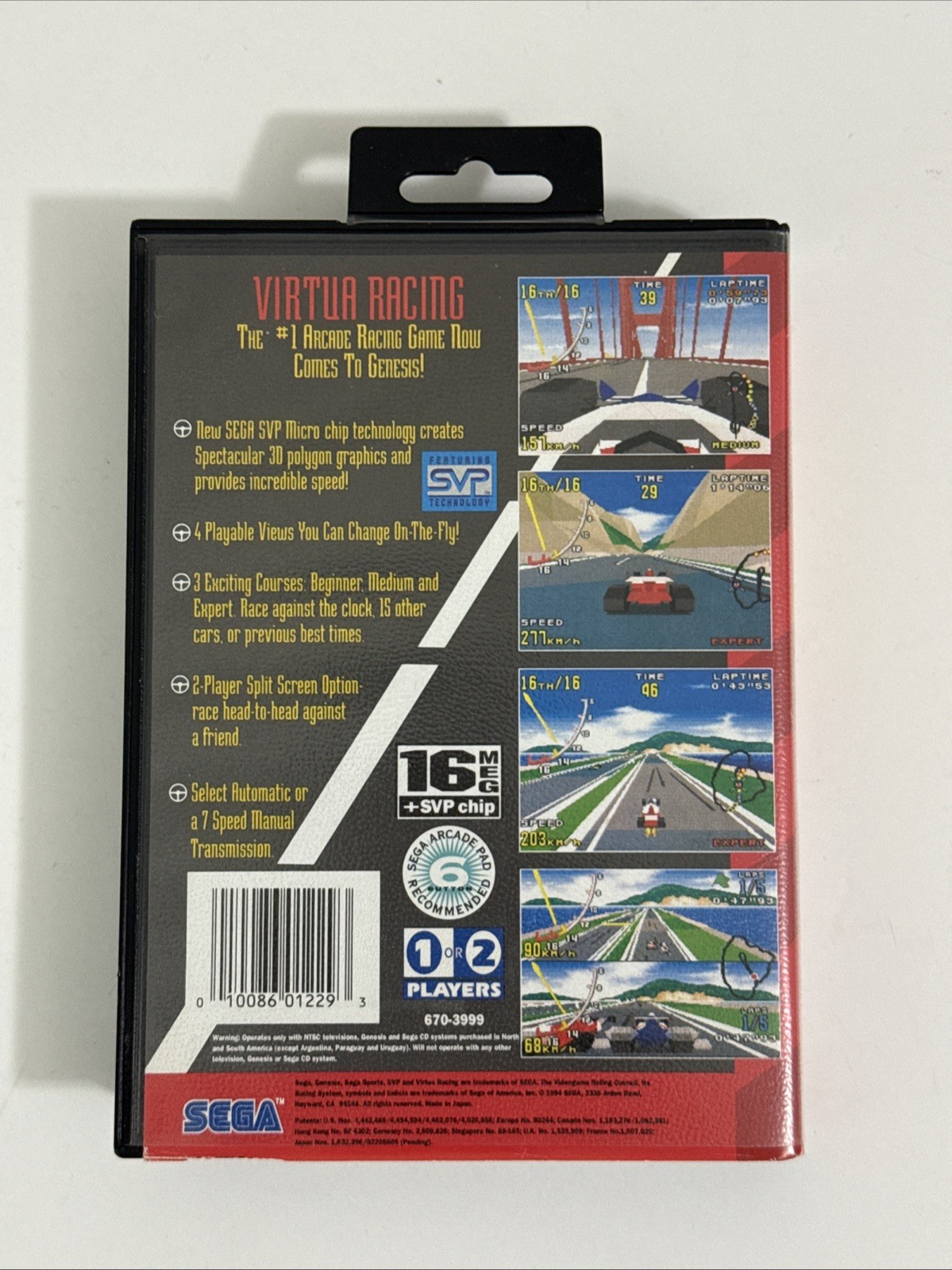 Virtua Racing (Sega Genesis, 1994) Fun Authentic Racing Game & Case Tested!