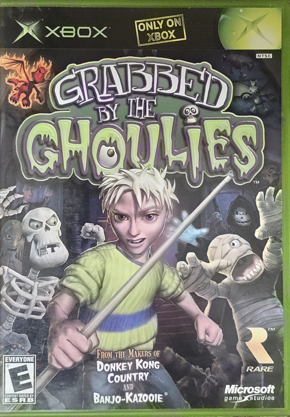 Grabbed by the Ghoulies (Microsoft Xbox, 2003) Authentic & Complete!