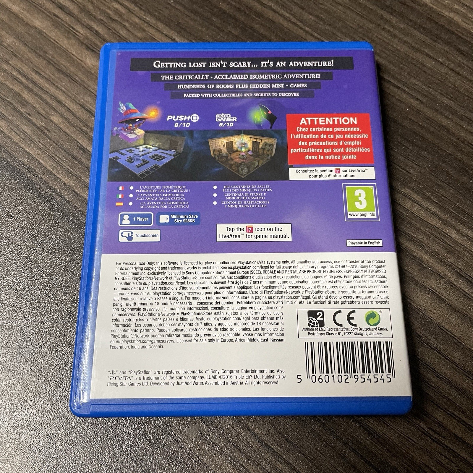 Lumo PlayStation PS Vita PAL Region Free Game