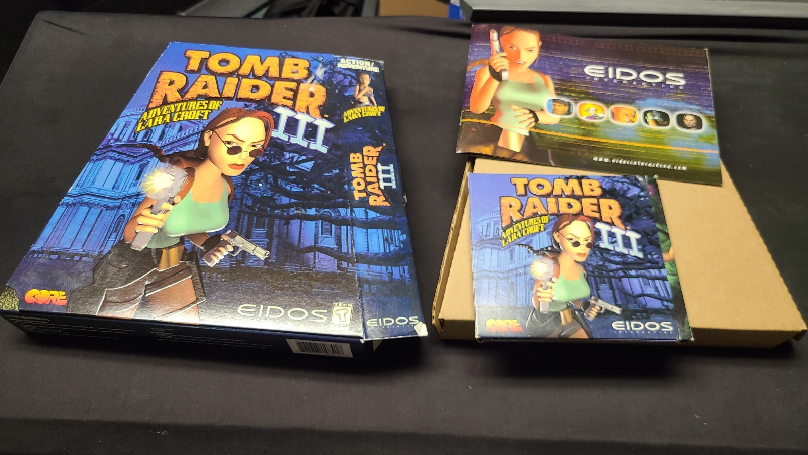 Tomb Raider III (1998) Big Trapezoid Box Vintage PC Windows Game Eidos