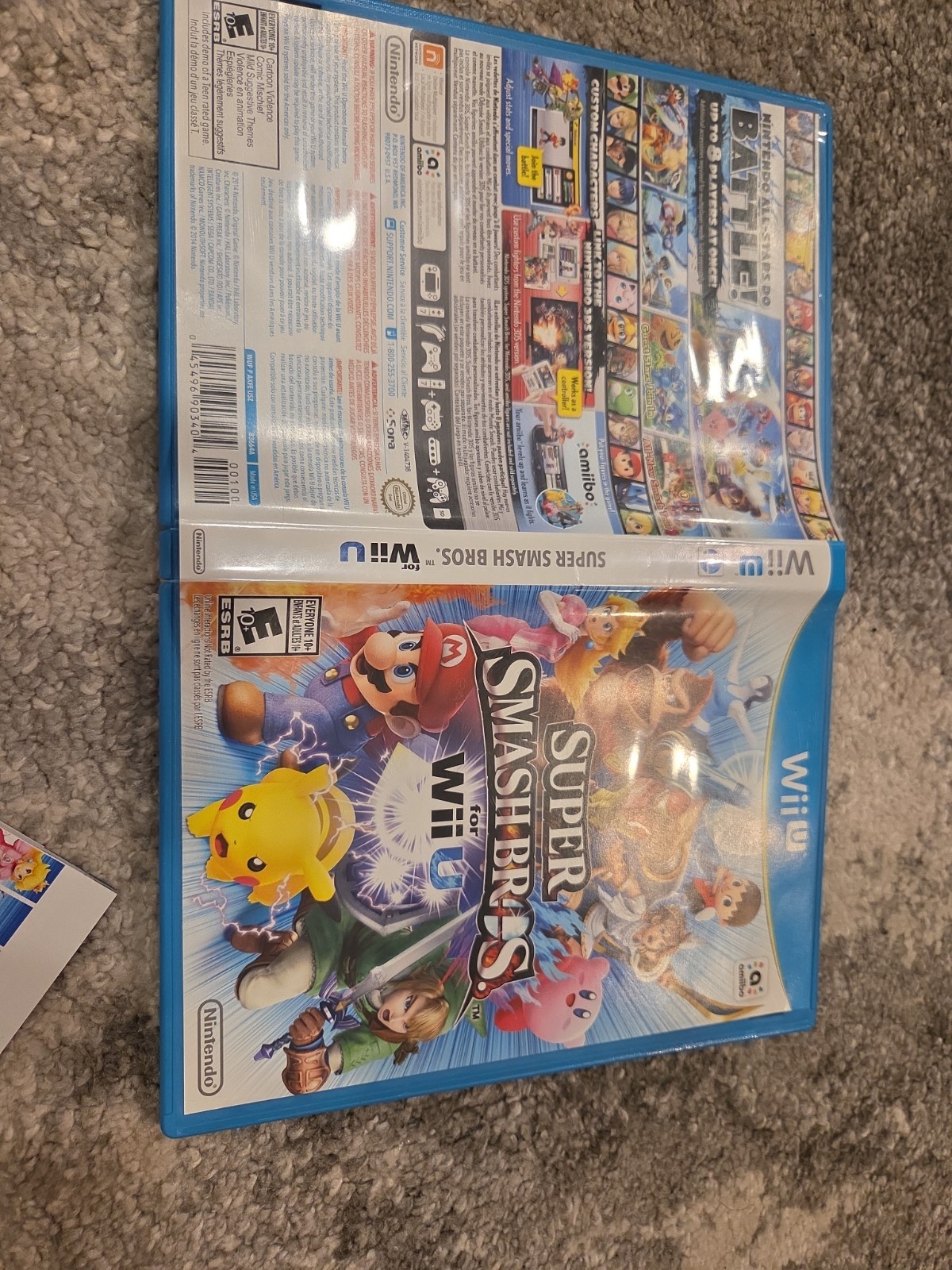 Nintendo Super Smash Bros. for Wii U w/ Manual Complete CIB Tested