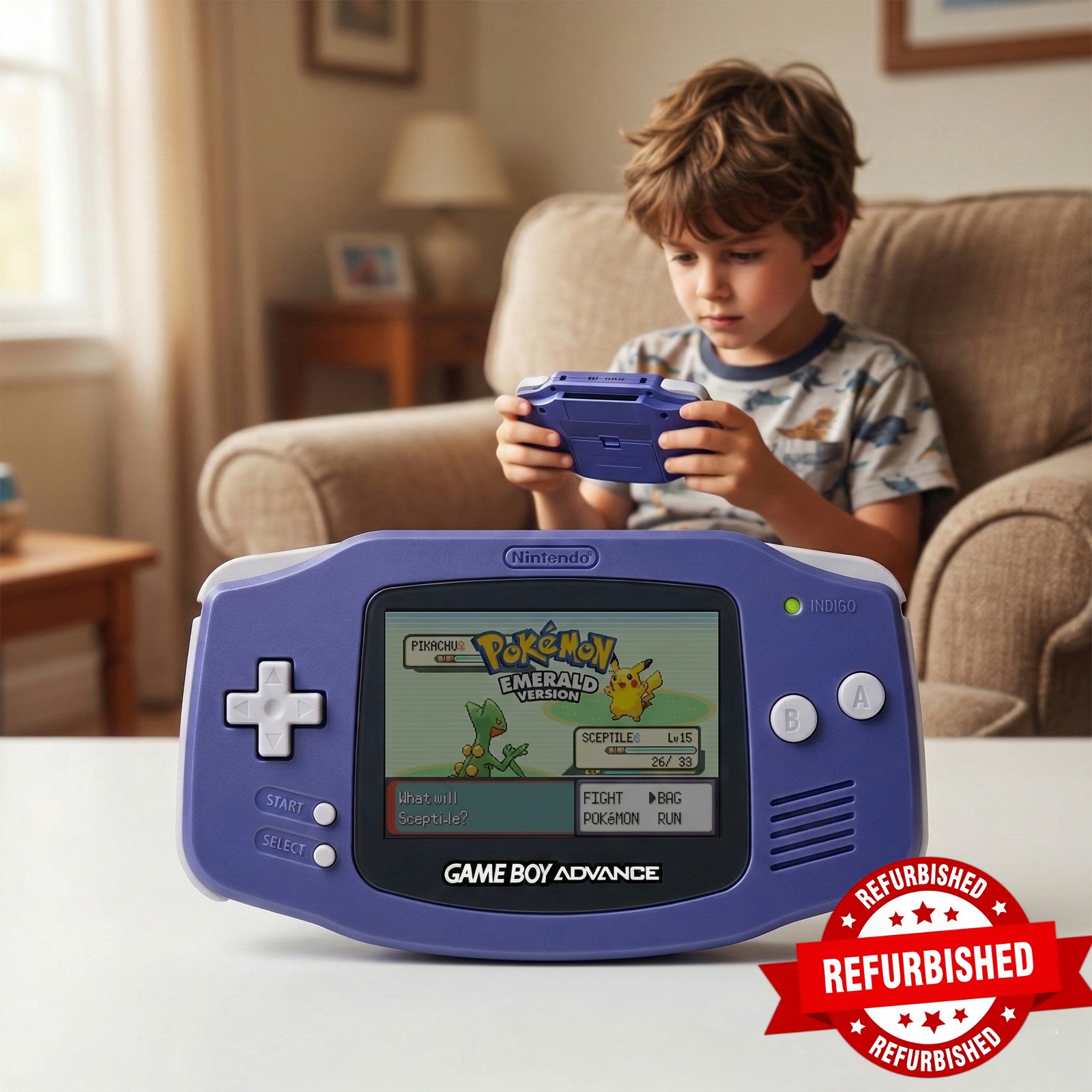 Nintendo Game Boy Advance Console System Cleaned Tested New Indigo CaseReneweds