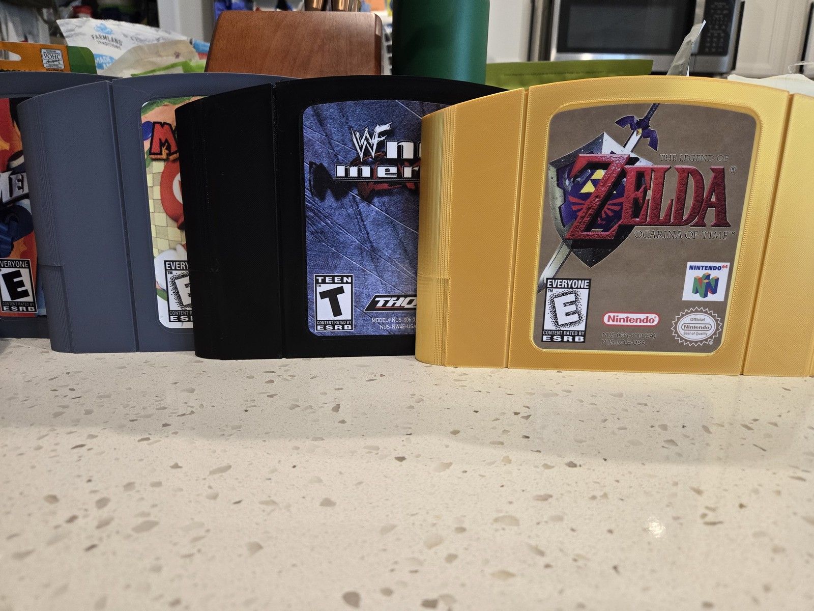 Giant Nintendo N64 Cartridge 3D Printed Wall Art Decor