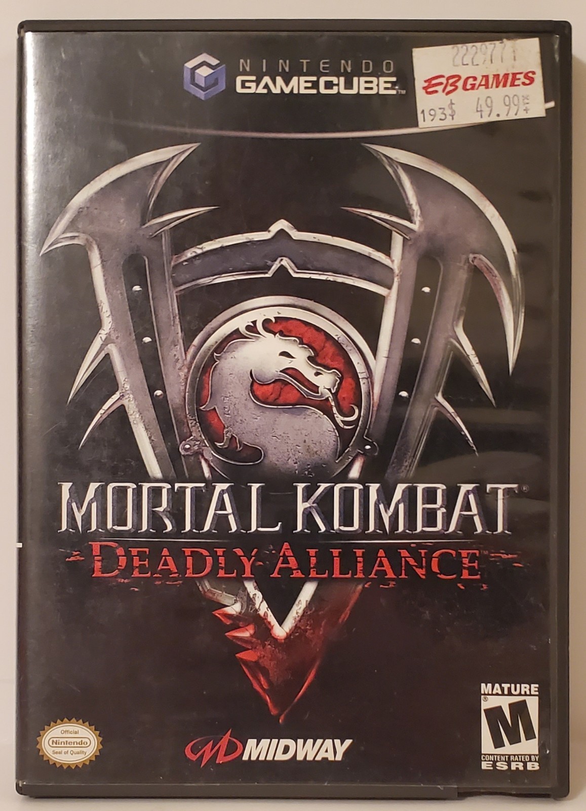 🔥Mortal Kombat Deadly Alliance Nintendo GameCube M-Mature Tested W/ Manual 2002