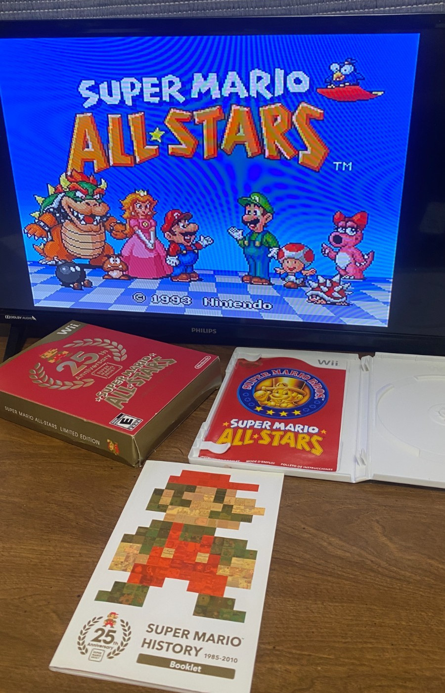 Nintendo Wii Super Mario All Stars 25th Anniversary Limited Edition Box Set CIB